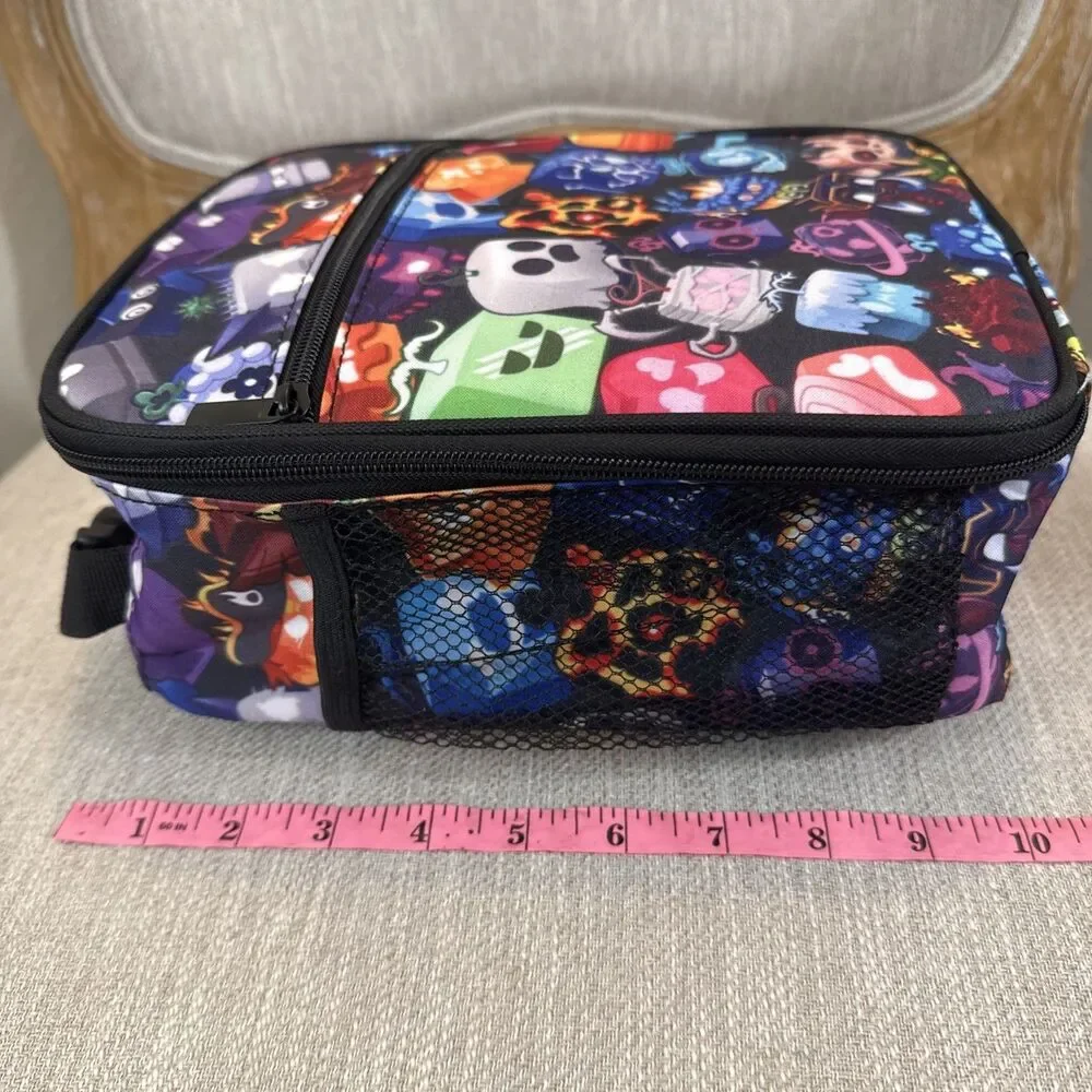 Blox Fruits Insulated Lunch Box Bag side mesh drink pocket school pre-k travel